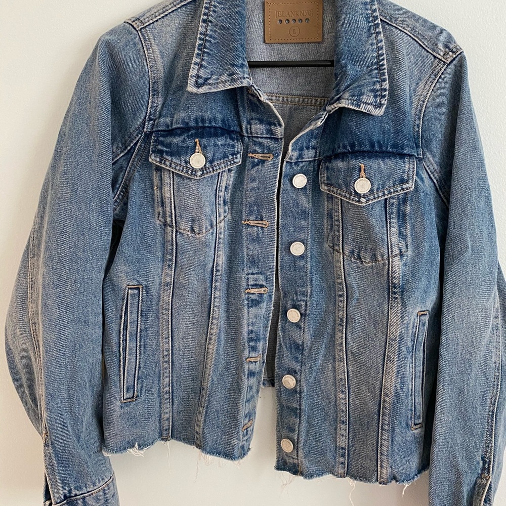 Blank NYC raw hem denim/jean jacket